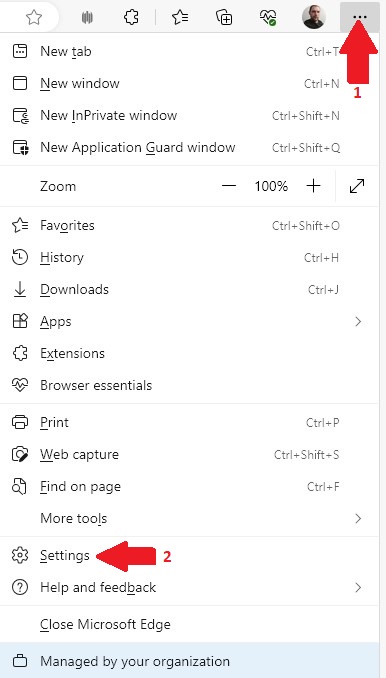 Go to Settings