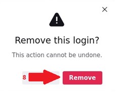 Confirm removal